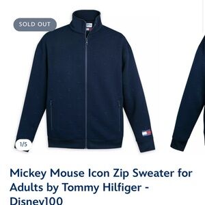 Hundred Year Anniversary Disney X Tommy Hilfiger Zip Up Size Medium